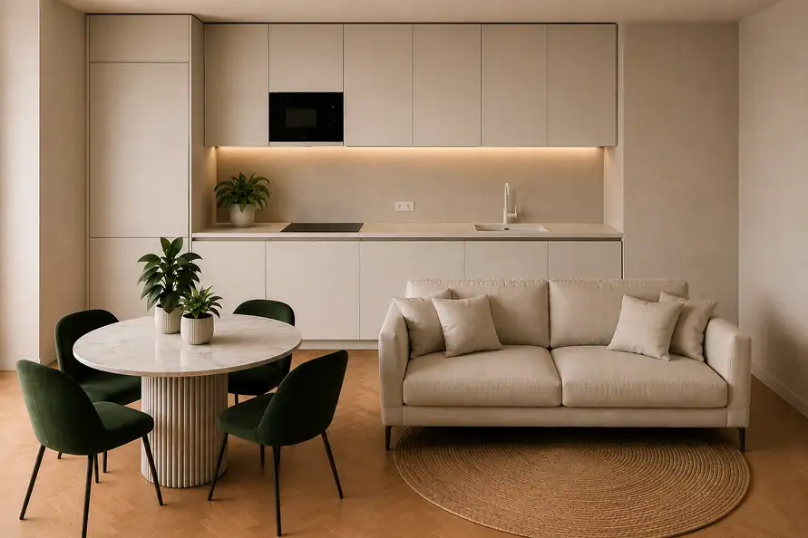 Interni Residenza Chopin – comfort abitativo contemporaneo