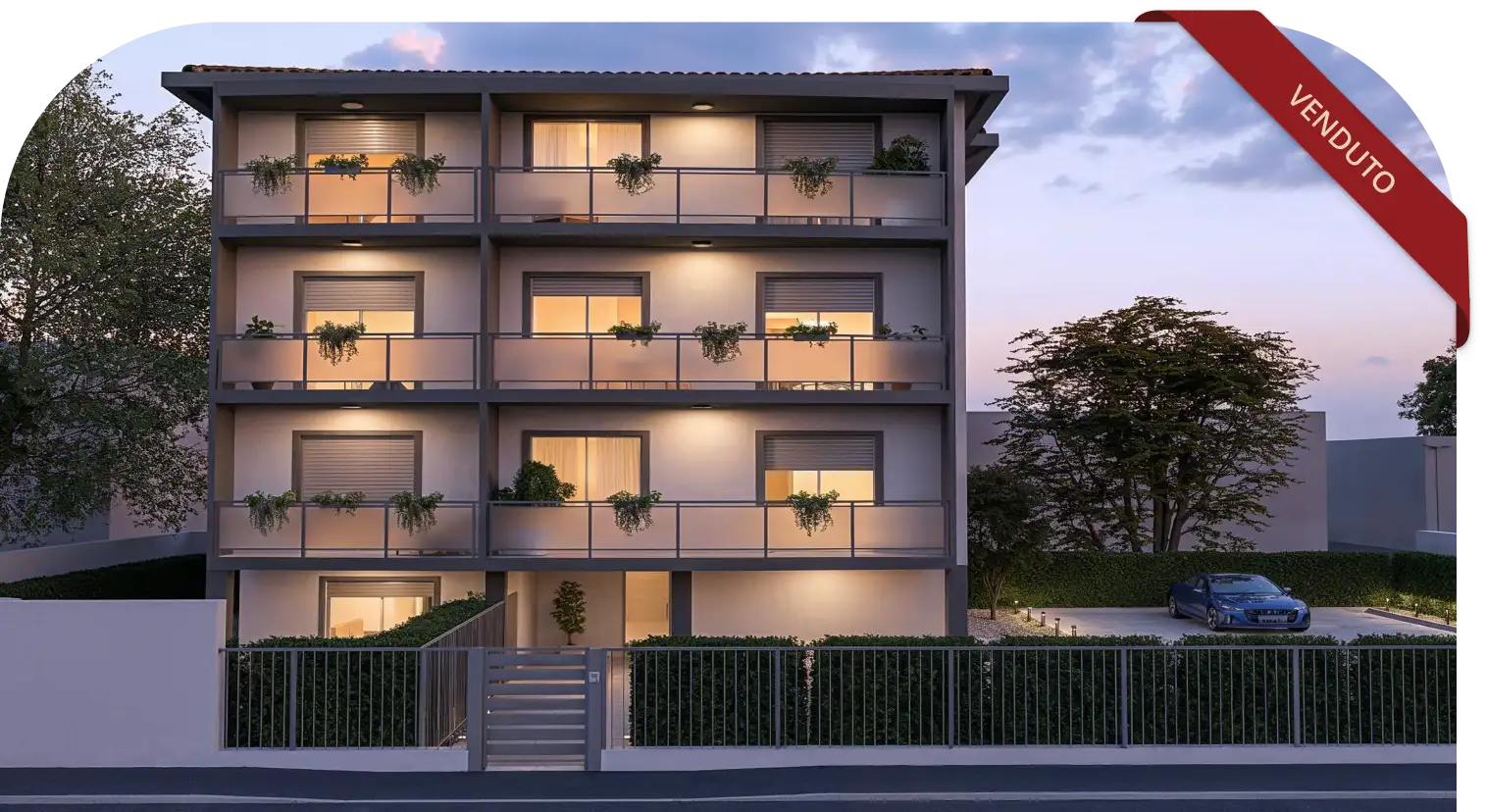 Appartamenti nuova costruzione Arcore – vista esterna residenza